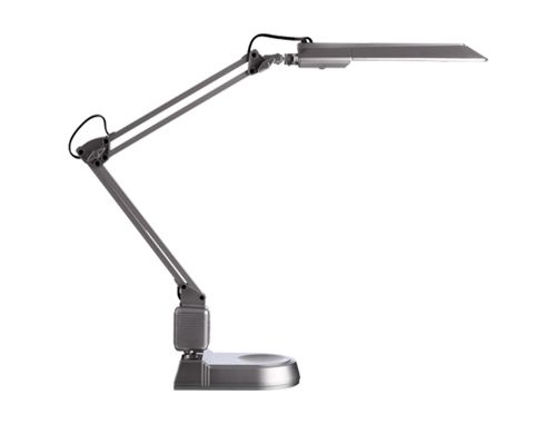 Candeeiro de escritorio archivo 2000 ecostar fluorescente abs e aluminio com base cor prata , Archivo 2000 , 63016 , 7612176067089